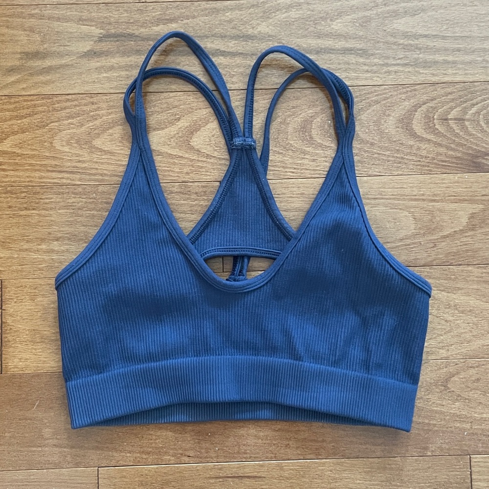 Free People Movement Blue Sports Bra